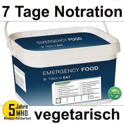 7 Tage Notration vegetarisch - MHD 5 jahre