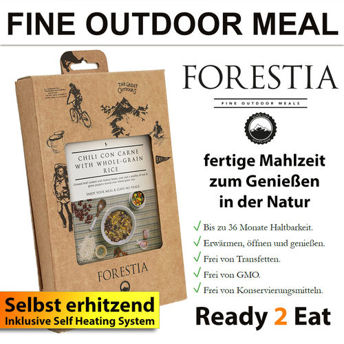 FORESTIA Chili Con Carne mit Vollkornreis inkl. Selfheater