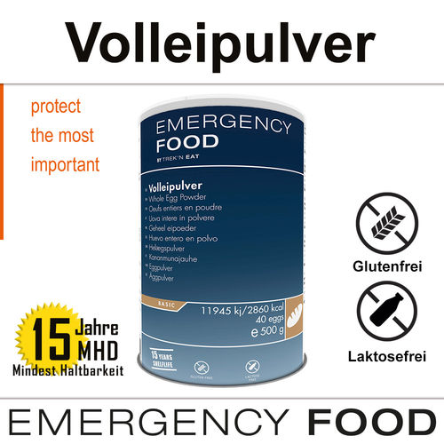 EMERGENCY FOOD Volleipulver-Instant - MHD 15 Jahre
