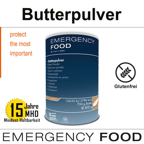 EMERGENCY FOOD Butterpulver - MHD 15 Jahre