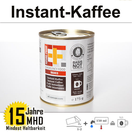 EF Basic Instant-Kaffee (175g) - MHD 15 Jahre