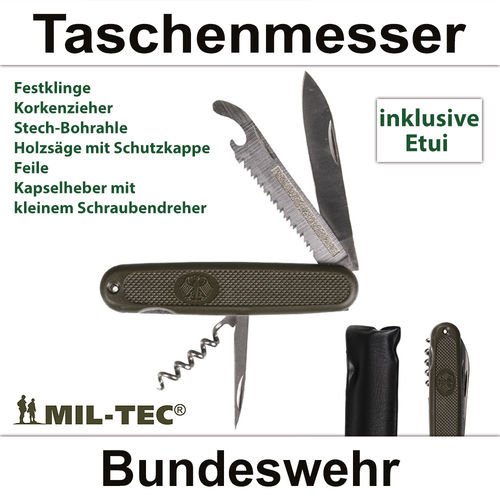 Taschenmesser Bundeswehr - oliv