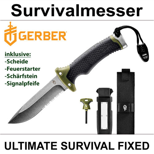 Survivalmesser ULTIMATE SURVIVAL FIXED